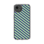 スリムプロテクションケース［ Small Stripe - Navy × Green ］