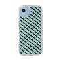 スリムプロテクションケース［ Small Stripe - Navy × Green ］