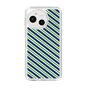 スリムプロテクションケース［ Small Stripe - Navy × Green ］