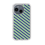 スリムプロテクションケース［ Small Stripe - Navy × Green ］