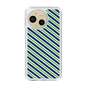 スリムプロテクションケース［ Small Stripe - Navy × Green ］