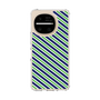 スリムプロテクションケース［ Small Stripe - Navy × Green ］