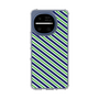 スリムプロテクションケース［ Small Stripe - Navy × Green ］