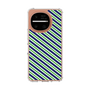 スリムプロテクションケース［ Small Stripe - Navy × Green ］