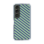 スリムプロテクションケース［ Small Stripe - Navy × Green ］