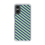 スリムプロテクションケース［ Small Stripe - Navy × Green ］