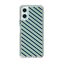 スリムプロテクションケース［ Small Stripe - Navy × Green ］