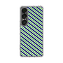 スリムプロテクションケース［ Small Stripe - Navy × Green ］