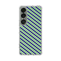 スリムプロテクションケース［ Small Stripe - Navy × Green ］