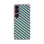 スリムプロテクションケース［ Small Stripe - Navy × Green ］