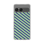 スリムプロテクションケース［ Small Stripe - Navy × Green ］