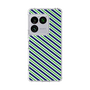 スリムプロテクションケース［ Small Stripe - Navy × Green ］