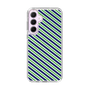 スリムプロテクションケース［ Small Stripe - Navy × Green ］