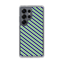 スリムプロテクションケース［ Small Stripe - Navy × Green ］