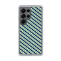 スリムプロテクションケース［ Small Stripe - Navy × Green ］