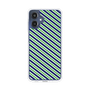 スリムプロテクションケース［ Small Stripe - Navy × Green ］