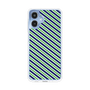 スリムプロテクションケース［ Small Stripe - Navy × Green ］