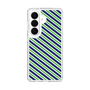 スリムプロテクションケース［ Small Stripe - Navy × Green ］