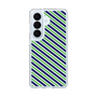 スリムプロテクションケース［ Small Stripe - Navy × Green ］