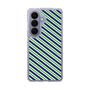 スリムプロテクションケース［ Small Stripe - Navy × Green ］