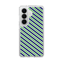 スリムプロテクションケース［ Small Stripe - Navy × Green ］
