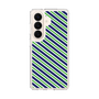 スリムプロテクションケース［ Small Stripe - Navy × Green ］