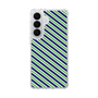 スリムプロテクションケース［ Small Stripe - Navy × Green ］
