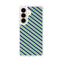 スリムプロテクションケース［ Small Stripe - Navy × Green ］