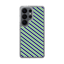 スリムプロテクションケース［ Small Stripe - Navy × Green ］