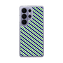 スリムプロテクションケース［ Small Stripe - Navy × Green ］