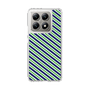 スリムプロテクションケース［ Small Stripe - Navy × Green ］