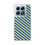 スリムプロテクションケース［ Small Stripe - Navy × Green ］