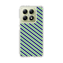 スリムプロテクションケース［ Small Stripe - Navy × Green ］