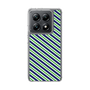 スリムプロテクションケース［ Small Stripe - Navy × Green ］
