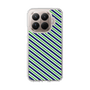 スリムプロテクションケース［ Small Stripe - Navy × Green ］