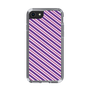 スリムプロテクションケース［ Small Stripe - Purple × Pink ］