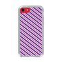 スリムプロテクションケース［ Small Stripe - Purple × Pink ］