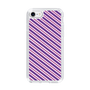 スリムプロテクションケース［ Small Stripe - Purple × Pink ］