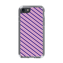 スリムプロテクションケース［ Small Stripe - Purple × Pink ］