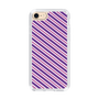 スリムプロテクションケース［ Small Stripe - Purple × Pink ］