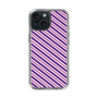 スリムプロテクションケース［ Small Stripe - Purple × Pink ］