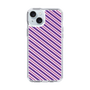 スリムプロテクションケース［ Small Stripe - Purple × Pink ］