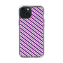 スリムプロテクションケース［ Small Stripe - Purple × Pink ］