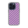 スリムプロテクションケース［ Small Stripe - Purple × Pink ］