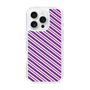 スリムプロテクションケース［ Small Stripe - Purple × Pink ］