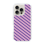 スリムプロテクションケース［ Small Stripe - Purple × Pink ］