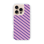 スリムプロテクションケース［ Small Stripe - Purple × Pink ］