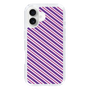 スリムプロテクションケース［ Small Stripe - Purple × Pink ］