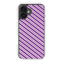 スリムプロテクションケース［ Small Stripe - Purple × Pink ］