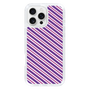 スリムプロテクションケース［ Small Stripe - Purple × Pink ］